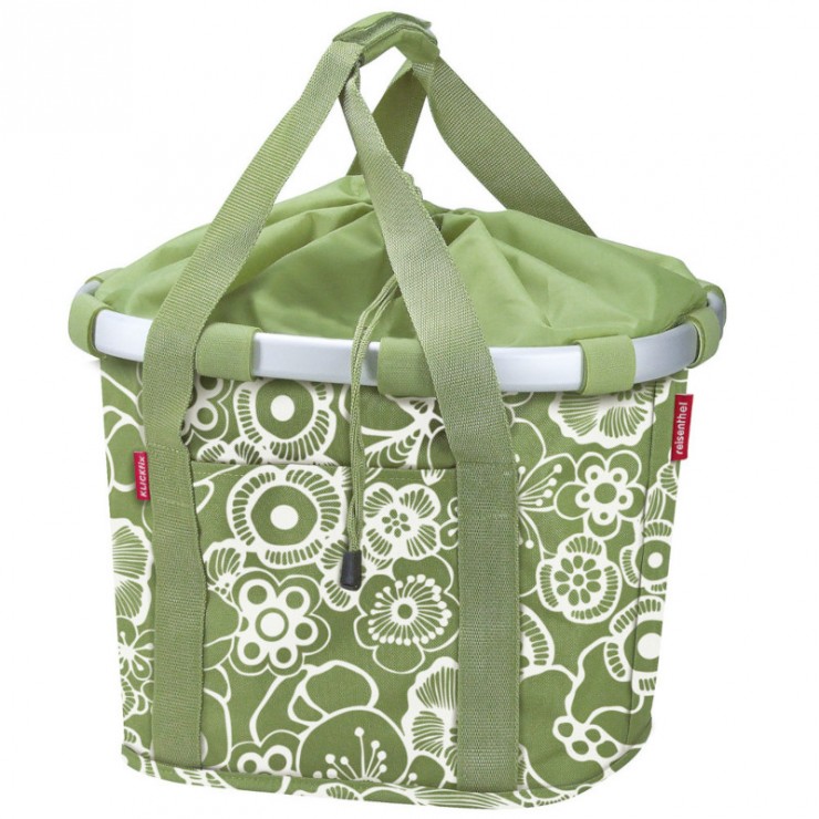 Panier Bikebasket Fleur vert