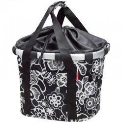 BikeBasket fleur noir