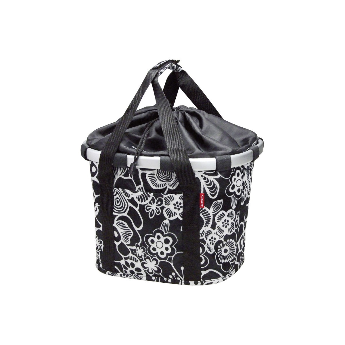 BikeBasket fleur noir