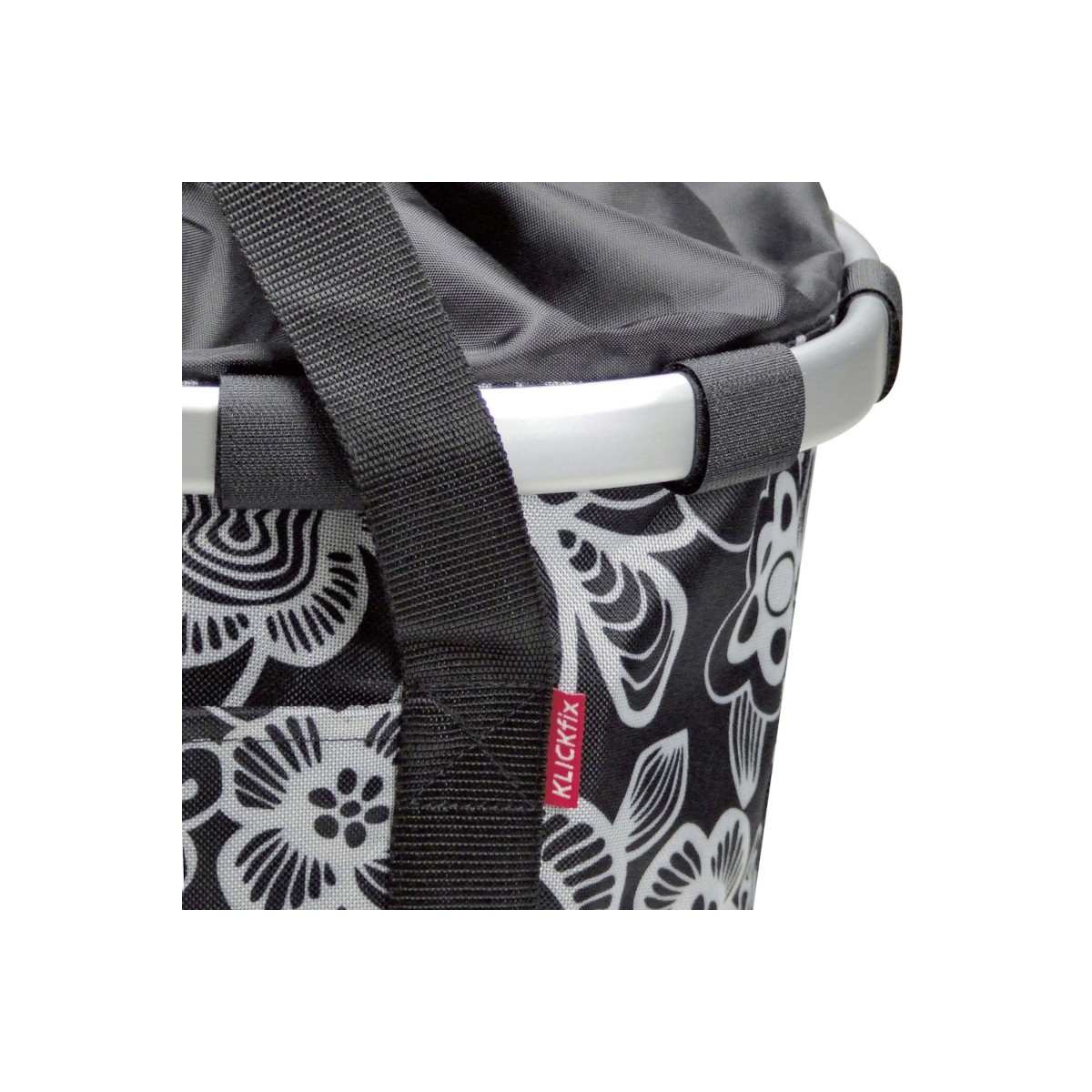 BikeBasket fleur noir