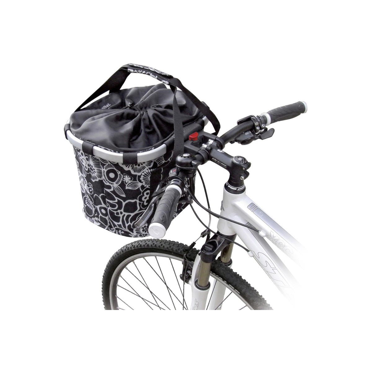 BikeBasket fleur noir