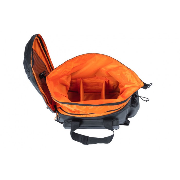 Basil Miles Tarpaulin trunkbag XL Pro, 9-36L, black orange