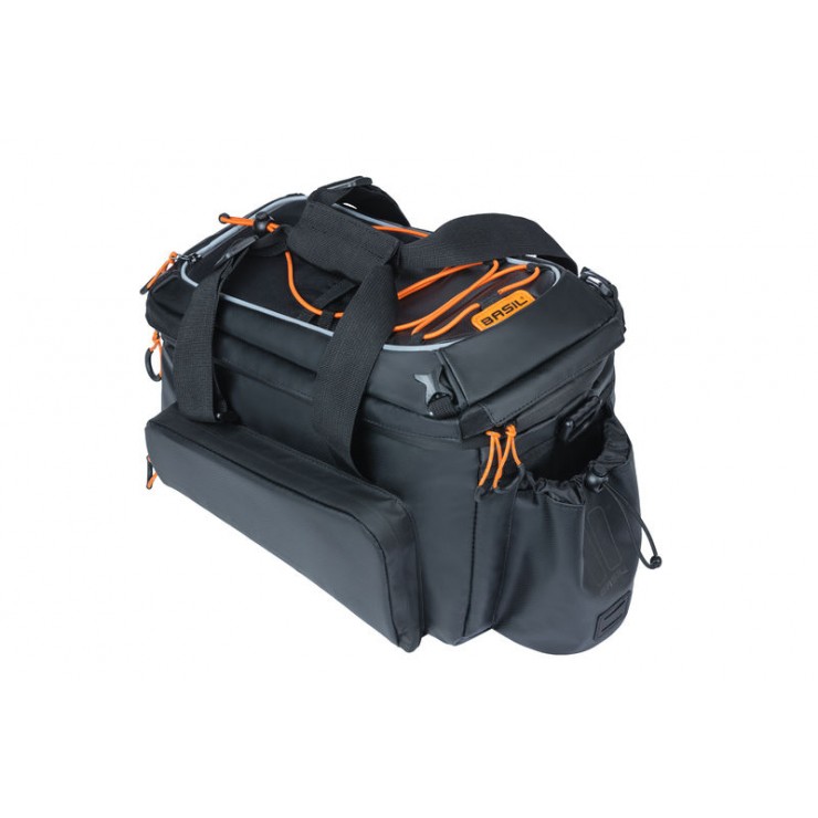 Basil Miles Tarpaulin trunkbag XL Pro MIK, 9-36L, black orange