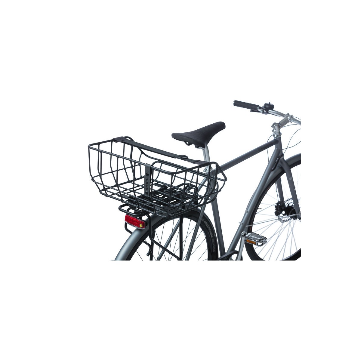 Basil Portland panier vélo arrière MIK, 25L, noir mat