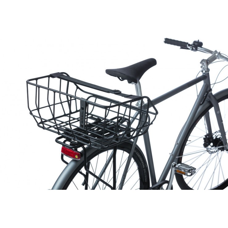 Basil Portland panier vélo arrière MIK, 25L, noir mat