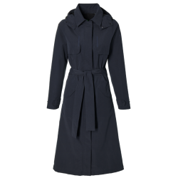 Basil Mosse veste de pluie femmes trench-coat, Bleu nuit XXL