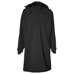 Basil Mosse poncho de pluie unisex, Jet Noir M/L