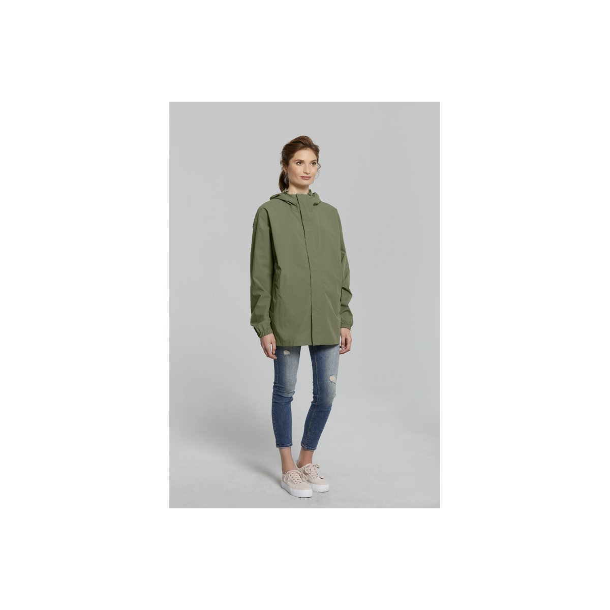 Basil Hoga veste de pluie unisex Vert olive XS