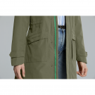 Basil Mosse veste de pluie Parka femmes, Vert olive XS