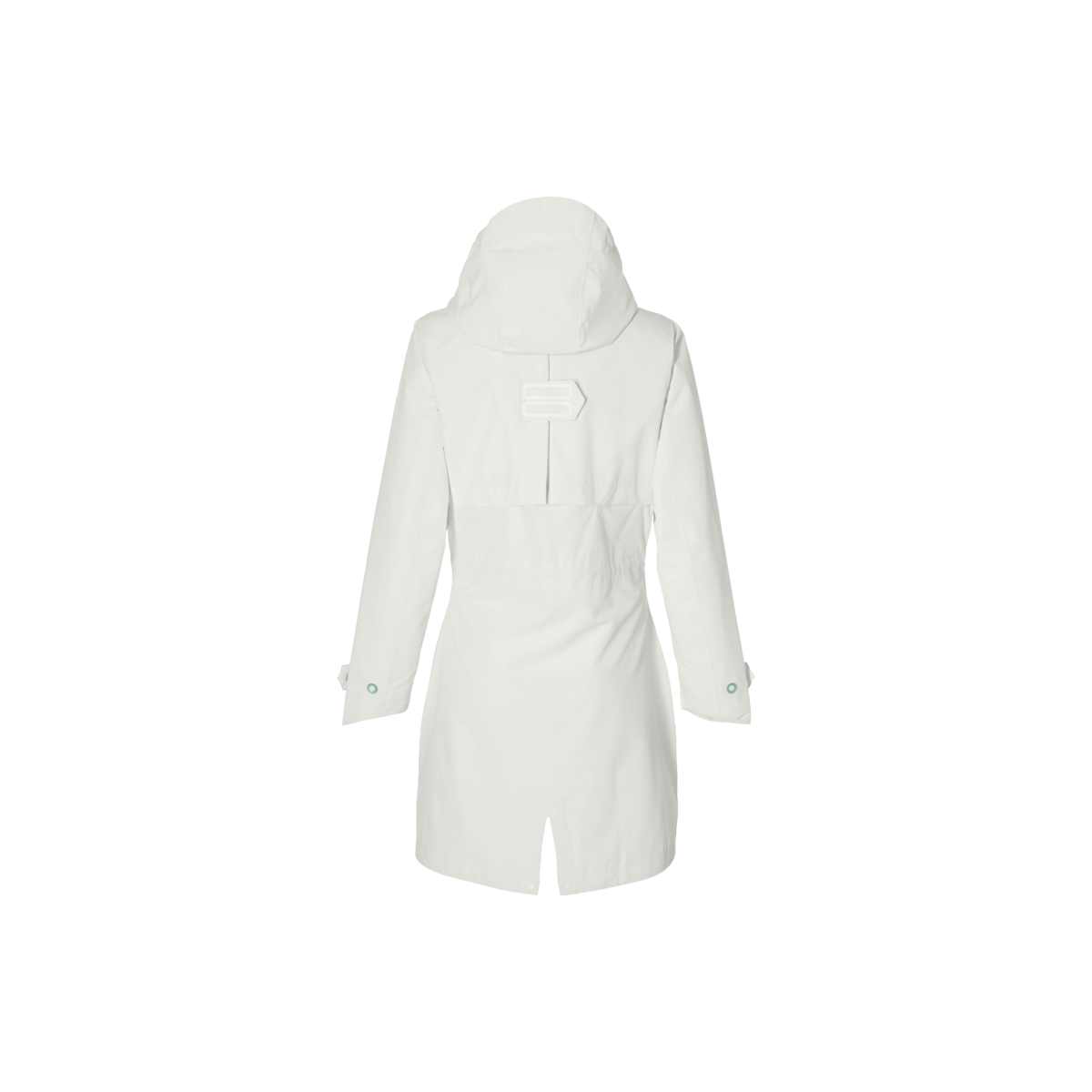 Basil Mosse veste de pluie Parka femmes, blanc M