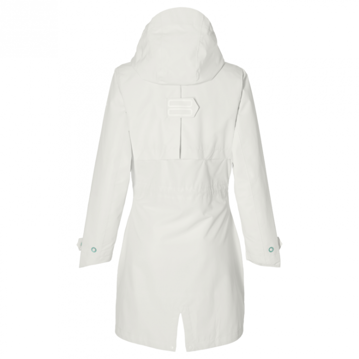 Basil Mosse veste de pluie Parka femmes, blanc M