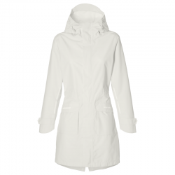 Basil Mosse veste de pluie Parka femmes, blanc L