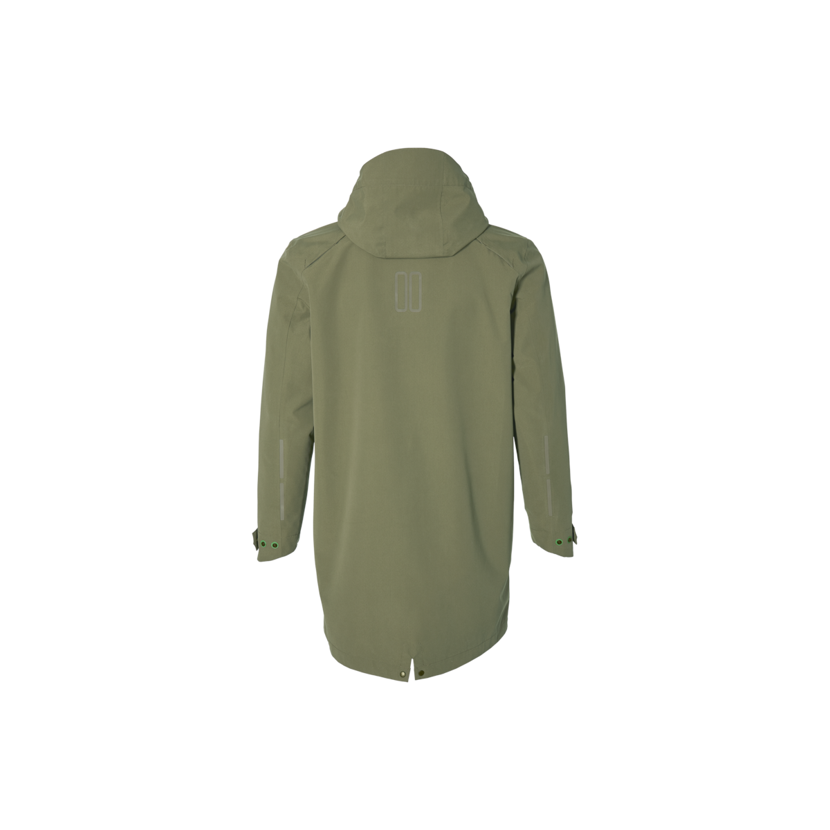 Basil Mosse veste de pluie Parka hommes, Vert olive S