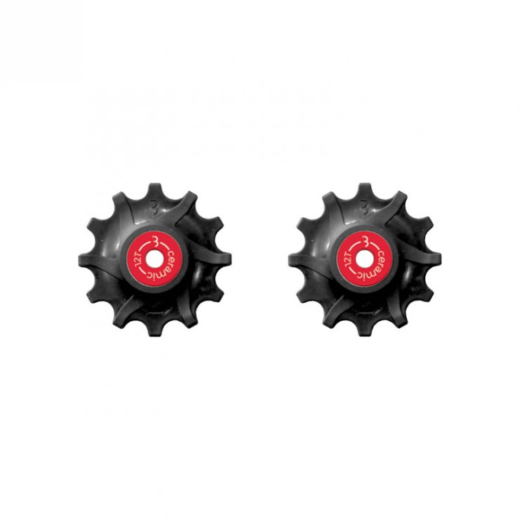 Galets roulements céramique "RollerBoys" 12 dents SRAM Narrow-Wide