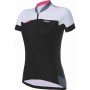 Maillot été Femme "Omnium" jersey  - Couleur : Noir/Blanc/Magenta